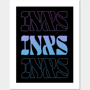 INXS // Typography Fan Art Design Posters and Art